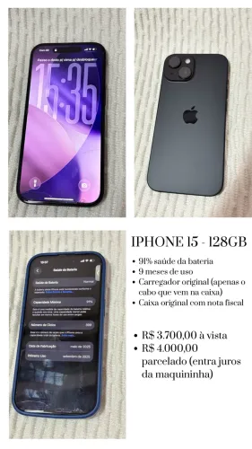 IPHONE 15 - 128GB