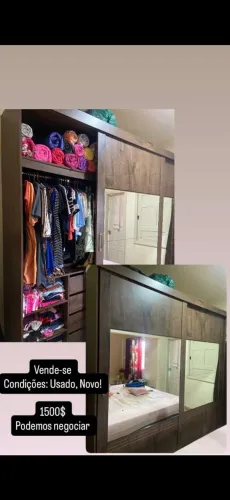 Guarda roupas usado novo