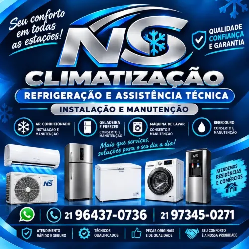 Refrigeração, climatização e assistência técnica.