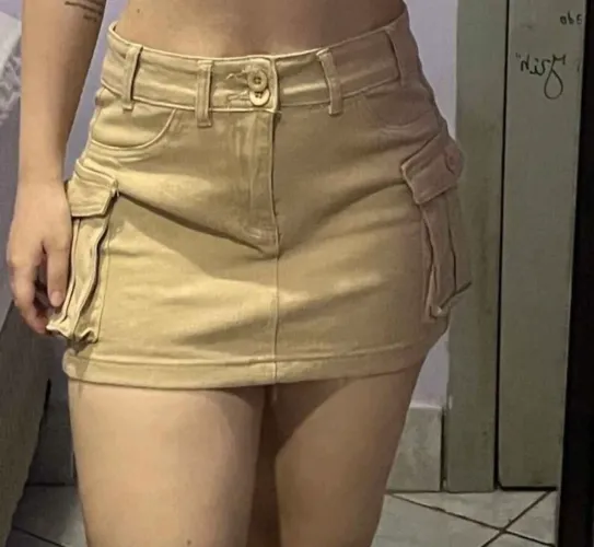 Saia jeans cargo