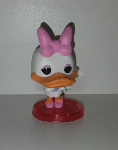 BONECO MINIATURA MINI FUNKO POP DISNEY MARGARIDA DAISY COLADA NA BASE