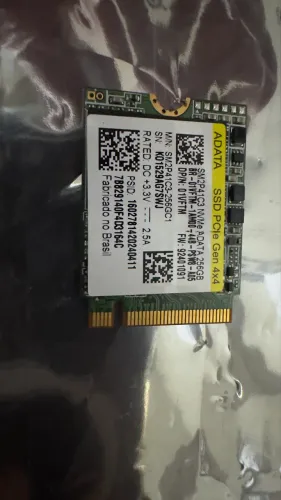 NVMe Ssd 256GB - Nova Geração