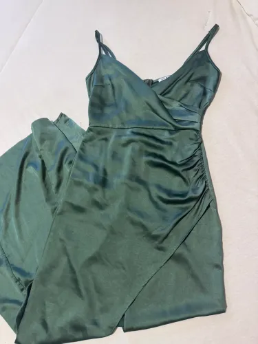 Vestido longo de cetim 38