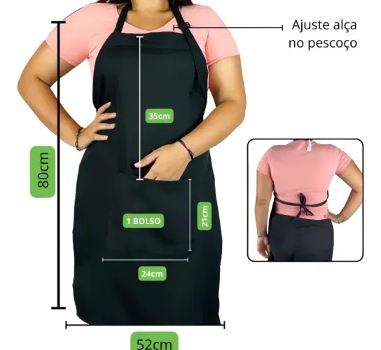 Avental/ Cozinha/Garson/ Unissex