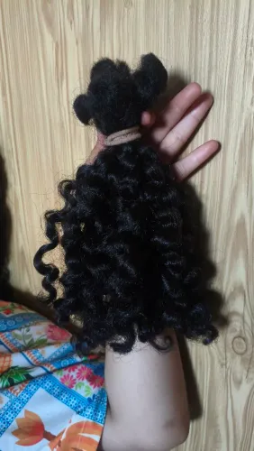 Cabelo humano cacheado virgem