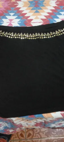 Blusa preta com brilho M