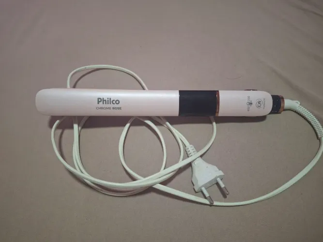 Prancha Titanium Chrome Rose Bivolt Ppr10 Philco