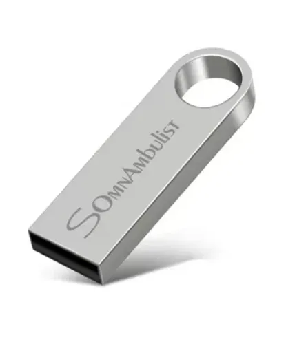 Pendrive SomnAmbulist 16GB em metal prata (Entrego)