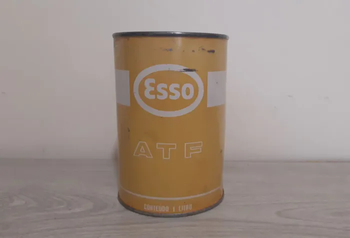 Lata Antiga Óleo Motor Esso ATF