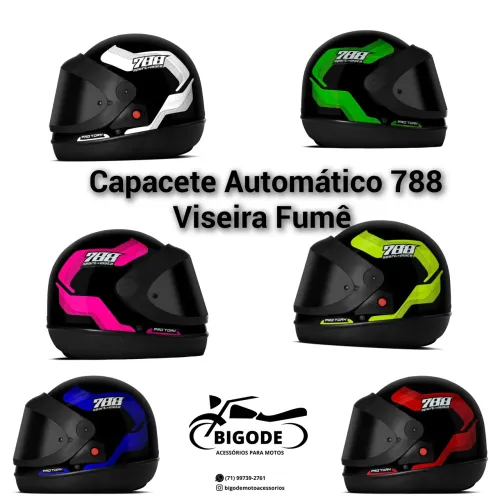 Capacete Automático Viseira Fumê OFERTA