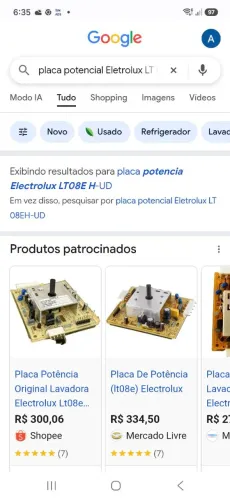 PLACA POTENCIAL ELETROLUX LT08E