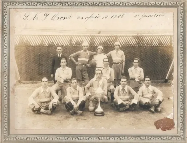 Foto Antiga do Esporte Clube Rio Grande - O Clube mais antigo do Brasil -1921