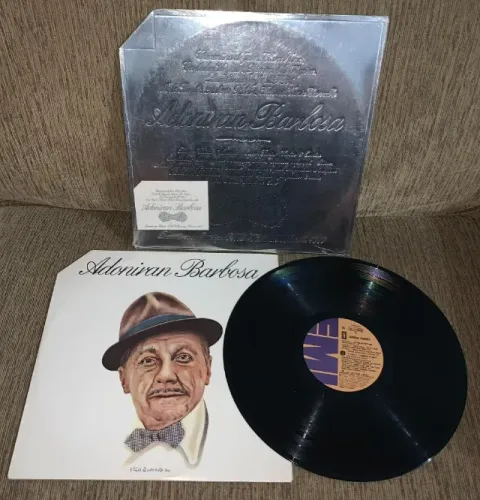 Vinil Adoniran Barbosa Lp Emi 1980 Capa Prateada Com Encarte  