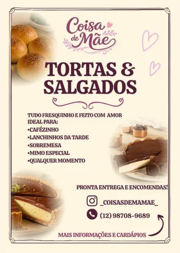  Tortas e Salgados Artesanais | Encomendas e Pronta Entrega | São José dos Campos