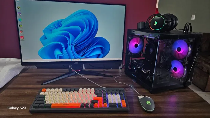 Pc gamer ryzen 5, gtx 1660 super, monitor 27"