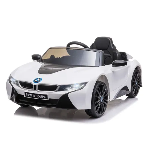 Carro infantil BMW i8 Eletrônico Branco - Com controle remoto