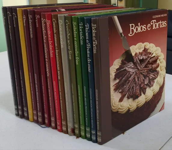 Coleção de livros da Cozinhar Melhor 