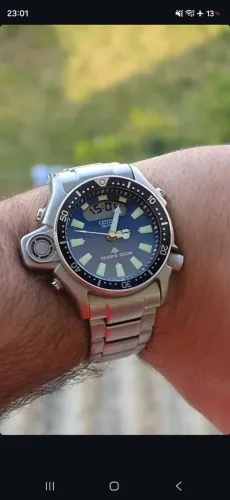Citizen aqualand jp2000 relançamento azul 