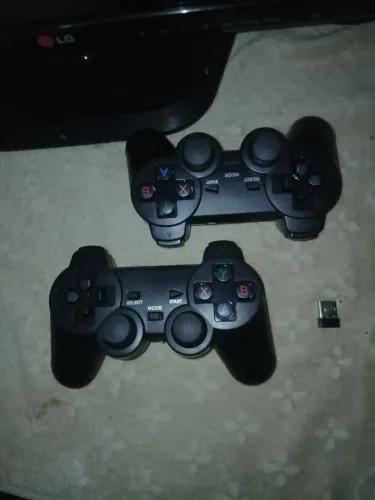 ? Controle Sem Fio 2.4G para Game Stick, PC e TV Box (Par)