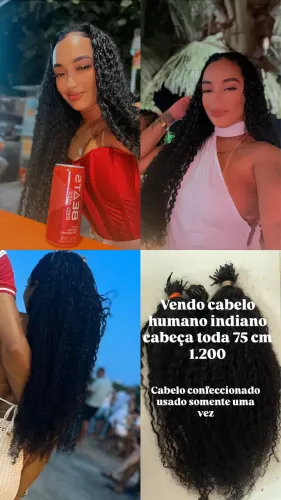Cabelo humano cabeça toda 