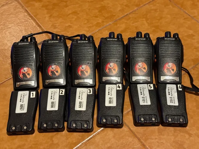 kit 6 rádios baofeng bf-777s 