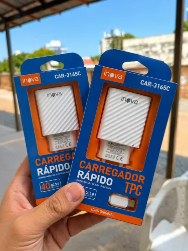 CARREGADOR RÁPIDO INOVA 40W - tipo C