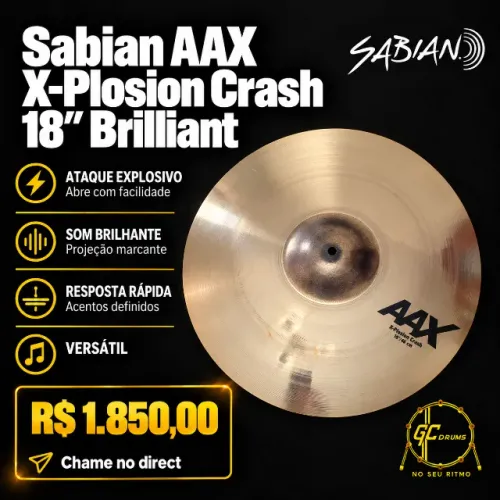 SABIAN AAX XPLOSION CRASH 18´