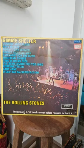 Disco Vinil LP The Rolling Stones Gimme Shelter Live Ótimo Estado Rock