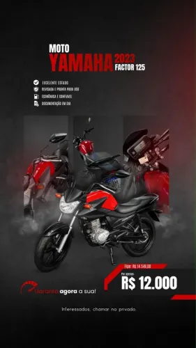 Vendo YAMAHA/YBR125I FACTOR ED /2023  