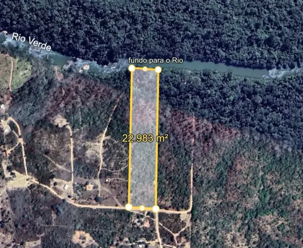 ( Chácaras 2 hectares com fundo pro rio escriturada /