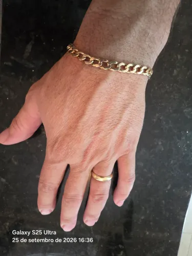 Pulseira de ouro maciço 21 Gramas