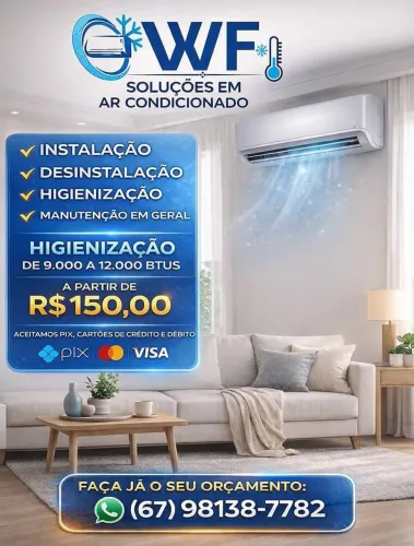 Instalação de ar condicionado apartir de 250,00