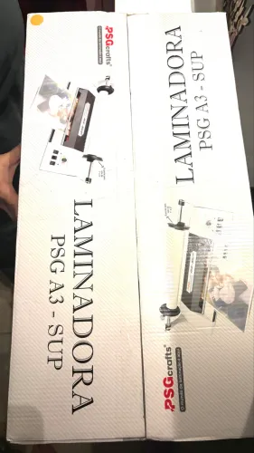 Laminadora plastificadora NOVA e sem uso
