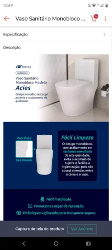 Vaso novo lacrado.