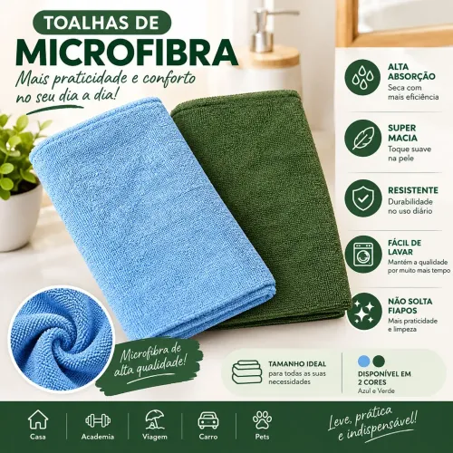 Toalha de banho microfibra ( tamanho tradicional) 25,00 cada