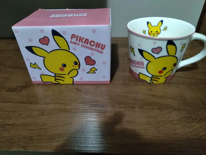 RARIDADE!!! Xícara Nintendo Pokémon Pikachu ORIGINAL COM CAIXA