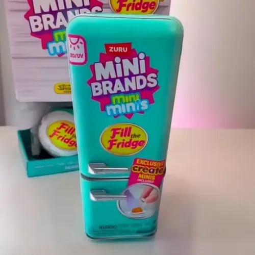 Geladeira Mini Brands Zuru Fill the Fridge Refrigerador (Brinquedo Viral)