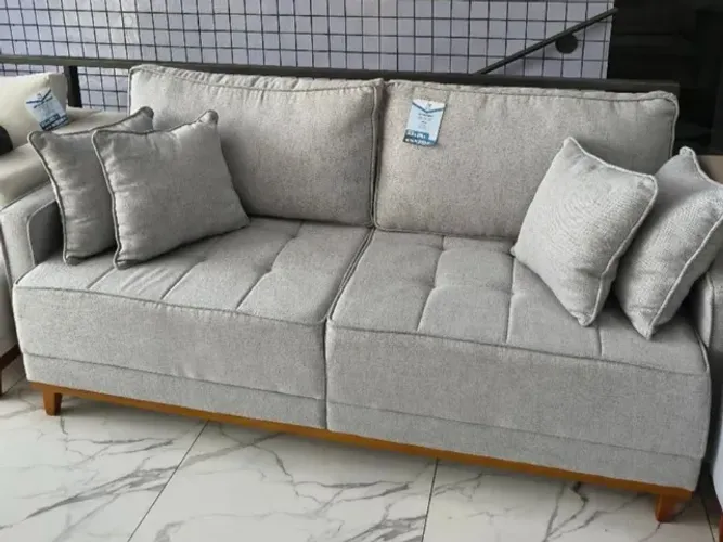 Sofá Fixo Living Luiza Aqua Block