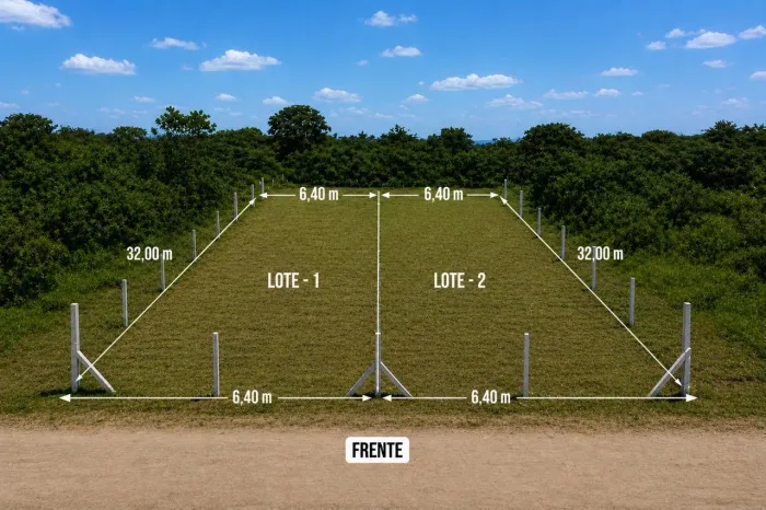 Terrenos próximos à praia 