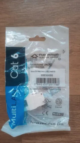 vende-se 13 keystones cat 6 branco furukawa multilan