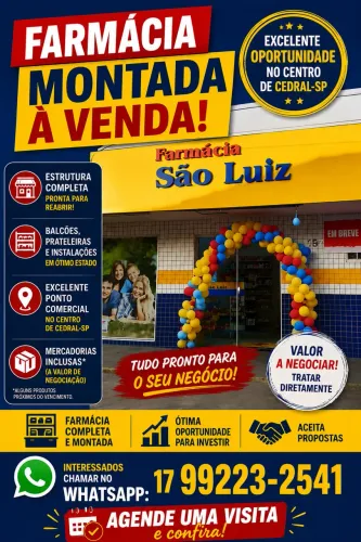 Ótima oportunidade de negócio em Cedral