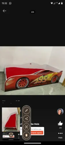 Cama Relâmpago McQueen 