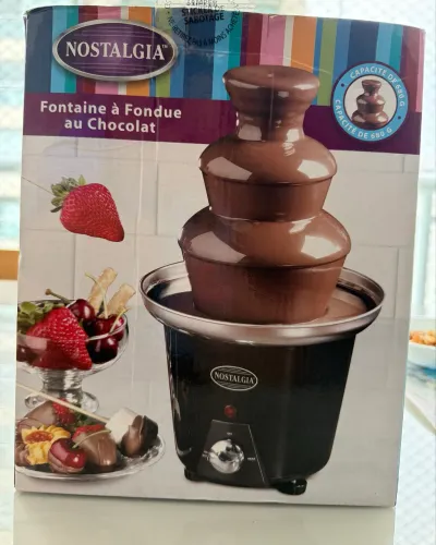Máquina fondue chocolate é queijo Américana Nostalgia