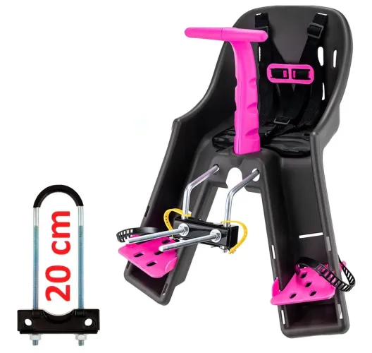 Cadeirinha Bike Infantil Kalf Baby Rosa
