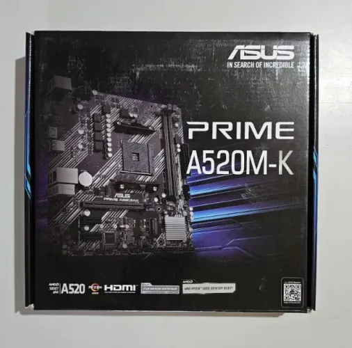 Placa Mãe ASUS Prime A520M-K, Chipset A520, AMD AM4, mATX, DDR4