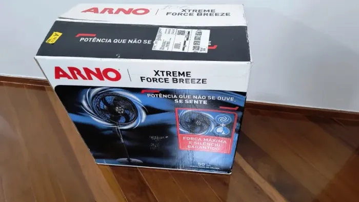  Ventilador de Coluna Arno Xtreme Force Breeze 50cm VB52, 126W, 6 Pás, 3 Velocidades, Osci