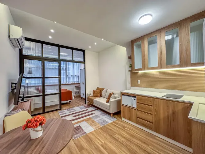 Apartamento mobiliado no centro