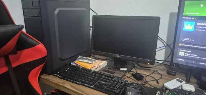 Computador pra jogo leve i7 2 geração 12gbram hd500 gtx 950 monitor teclado e mouse