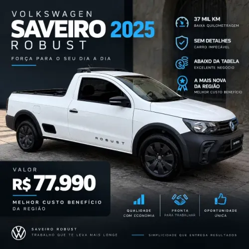 Volkswagen Saveiro Robust 1.6 Total Flex 16V 2025