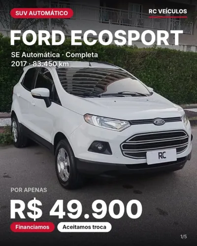 Ford Ecosport SE 1.6 16V Flex 5P Aut. 2017